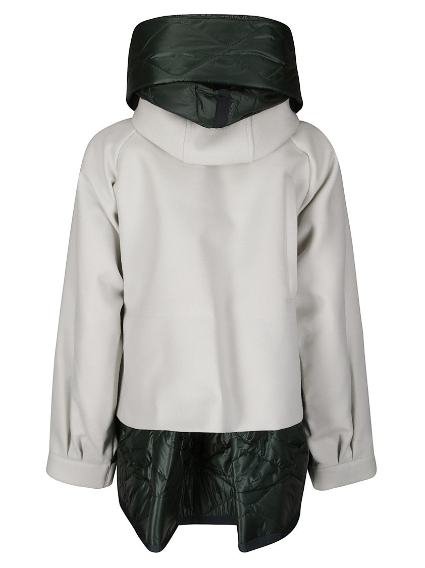 Sacai Wool Melton Blouson With Down-Effect Details