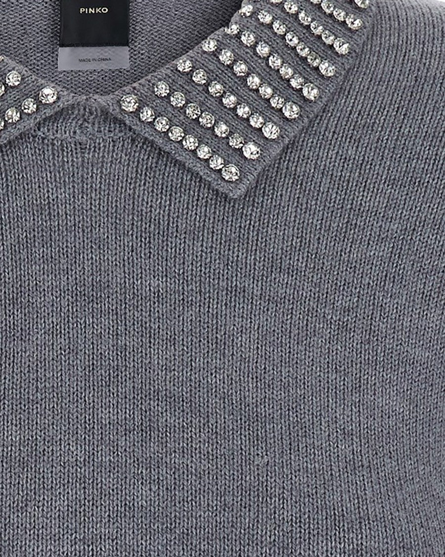 Pinko Gray Ventotene Sweater