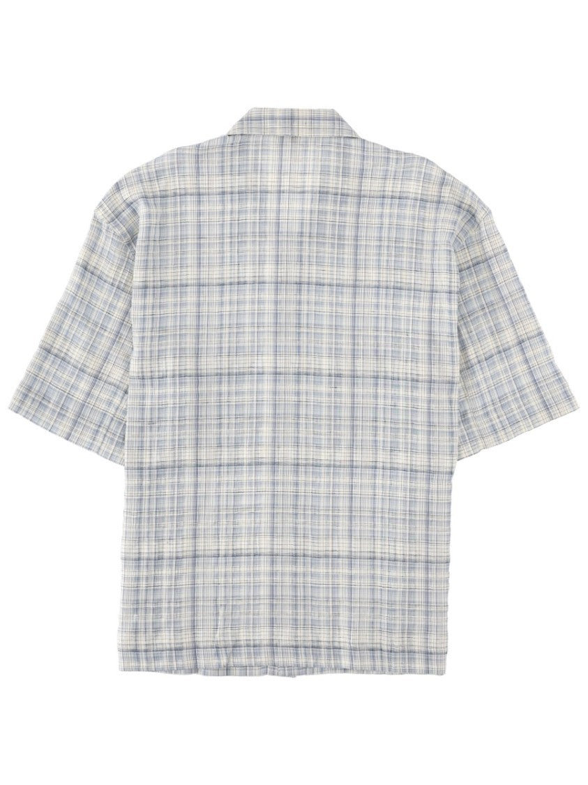 Sunflower Muted Plaid Cotton-Blend Short-Sleeve Shirt
