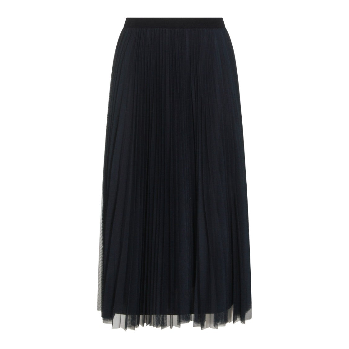 Fabiana Filippi Blue Tulle Regular Fit Midi Skirt