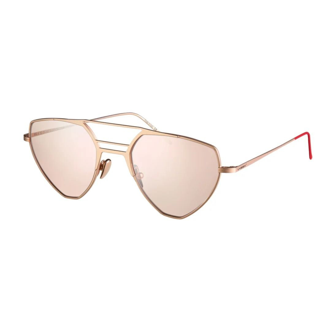Vysen R-4 Geometric Aviator Sunglasses With Metallic Frame