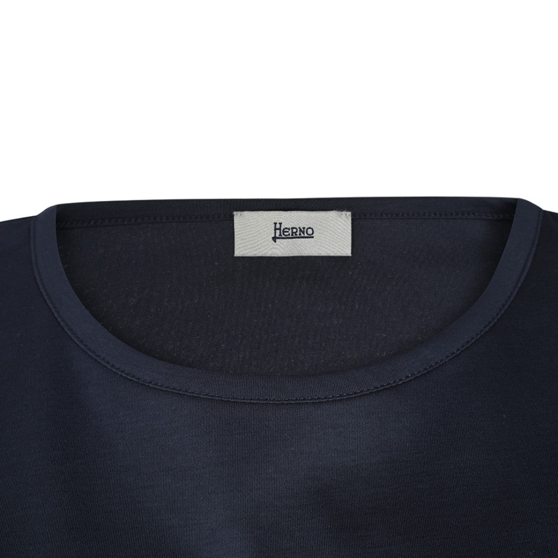 Herno Navy Blue Short-Sleeved T-Shirt