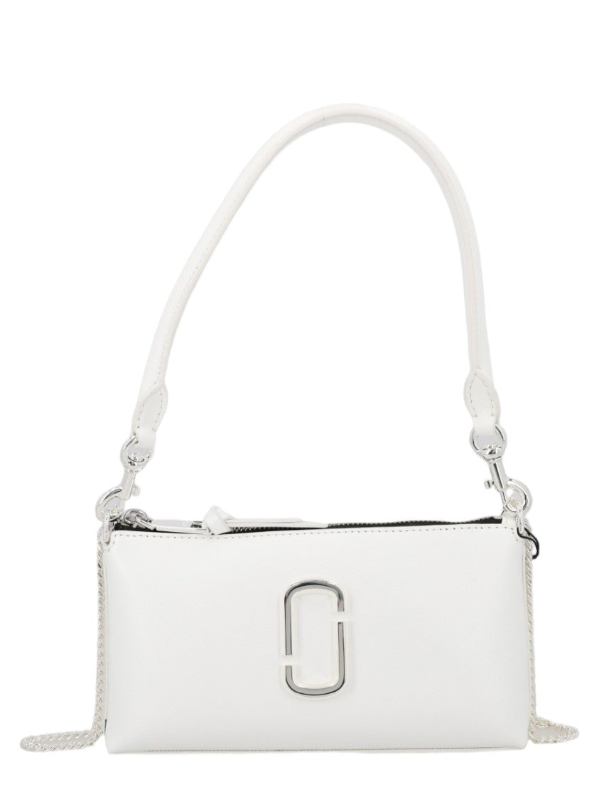 Marc Jacobs Shoulder Bag With Silver-Tone Logo And Chain Detail