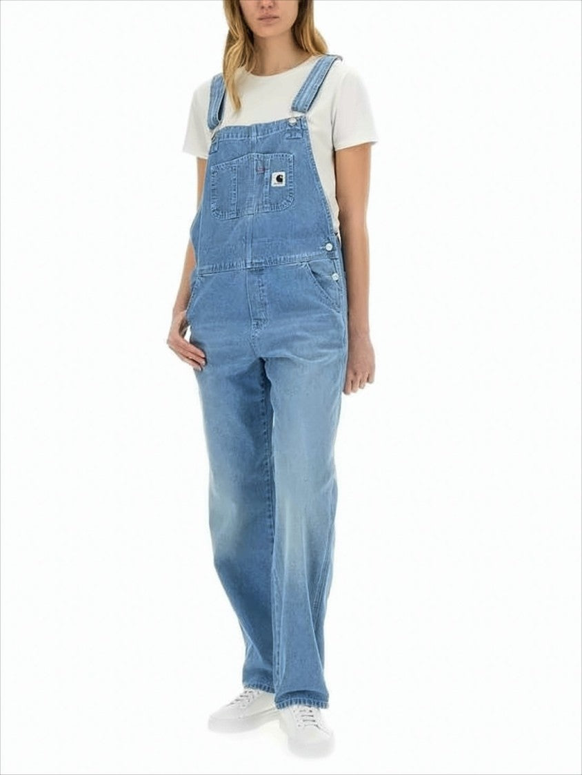 Carhartt Wip Light Blue Denim Overalls
