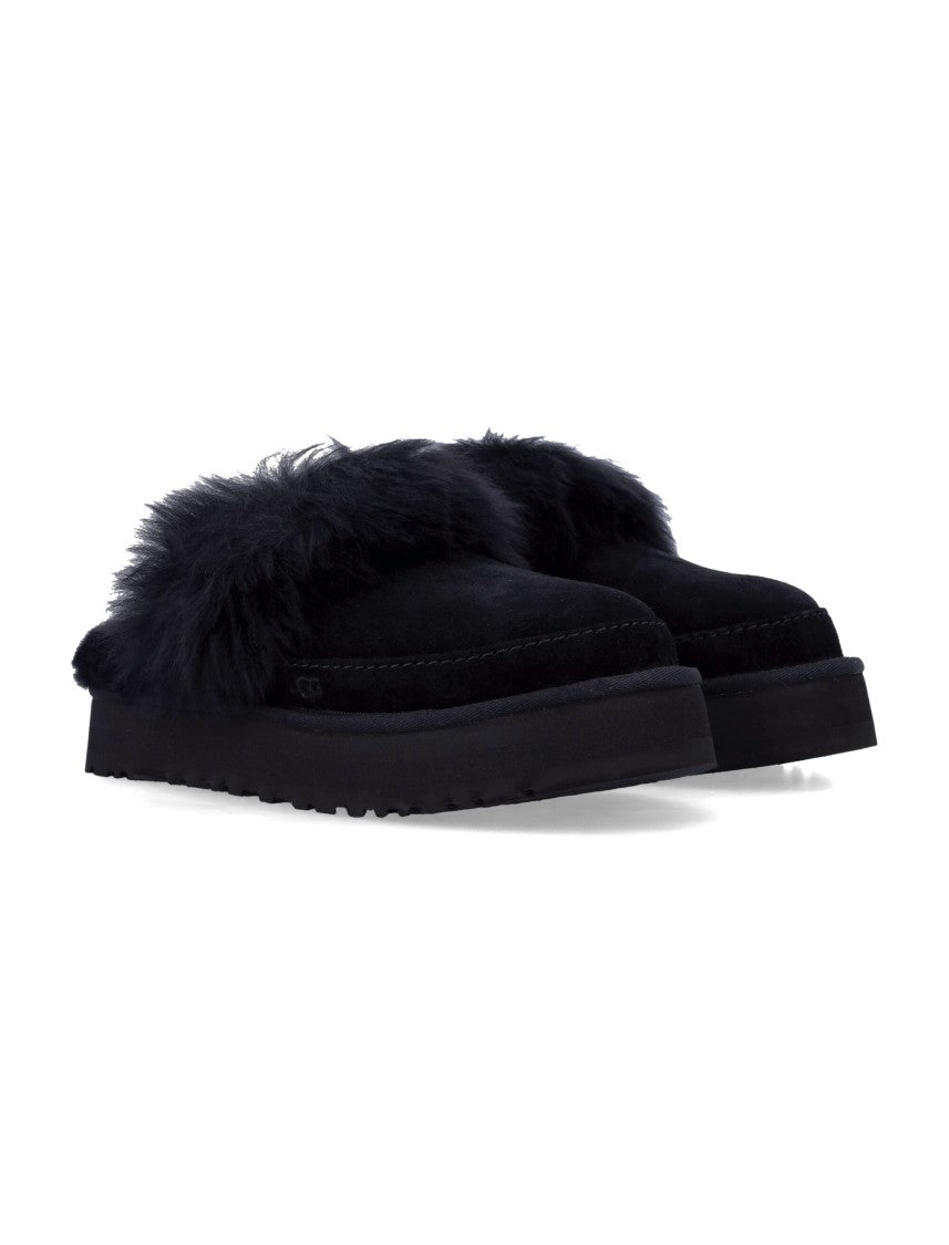 Ugg Disquette Chalet Suede And Sheepskin Slippers