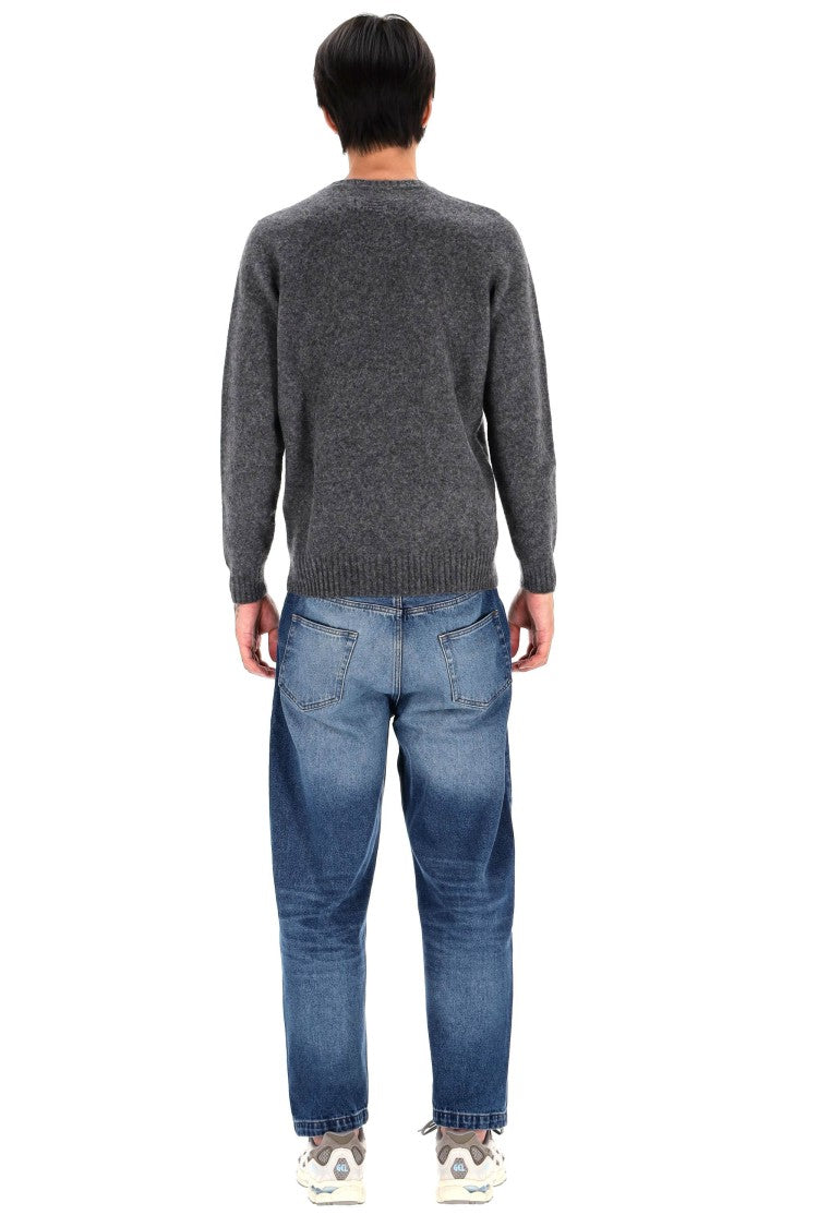 Drumohr Brushed Wool Crewneck Sweater