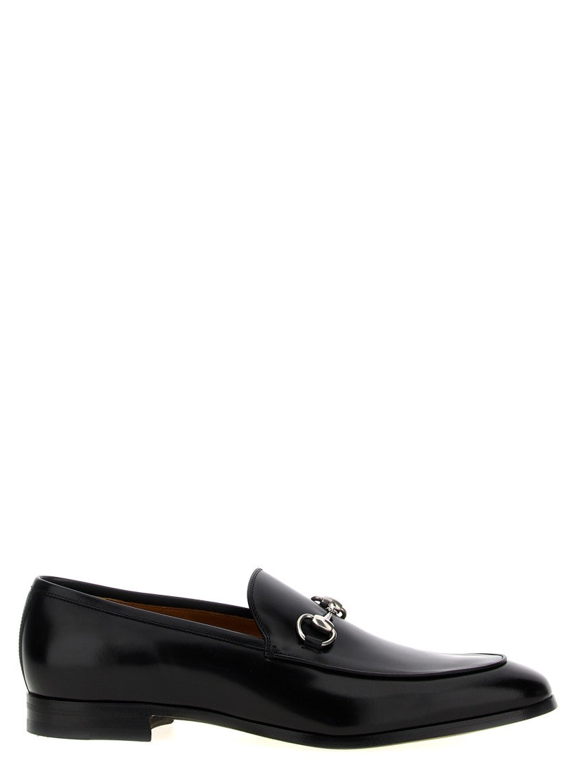 Gucci Leather Loafers With Morsetto Metal Detail