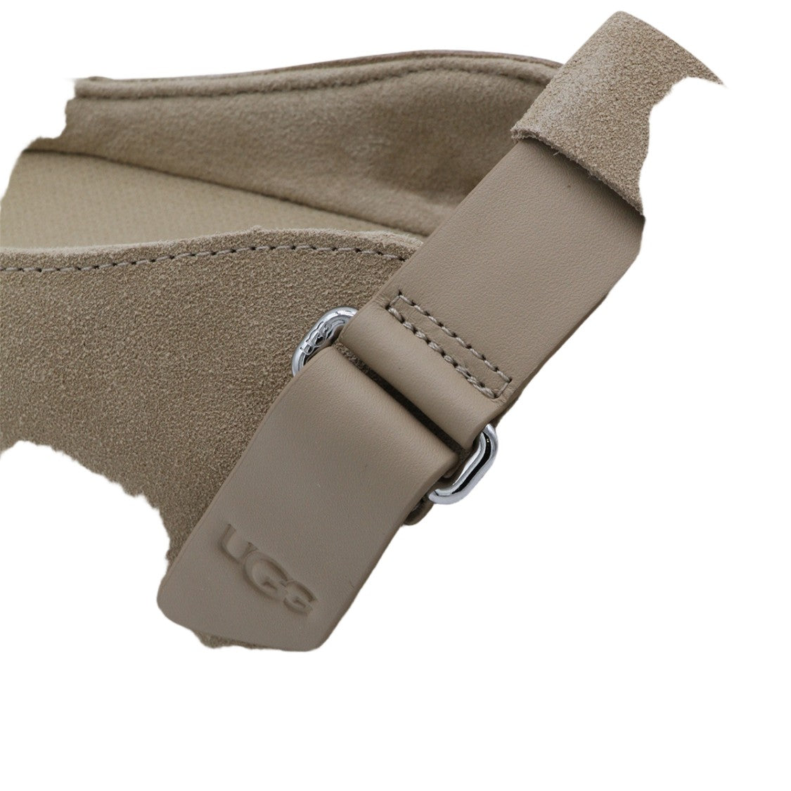 Ugg Closed-Toe Suede Sandals With Wide Adjustable Strap