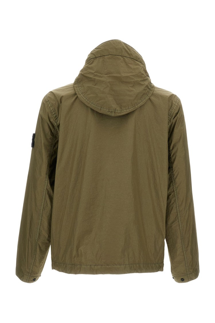 Stone Island Functional Hooded Jacket With Removable Logo Label