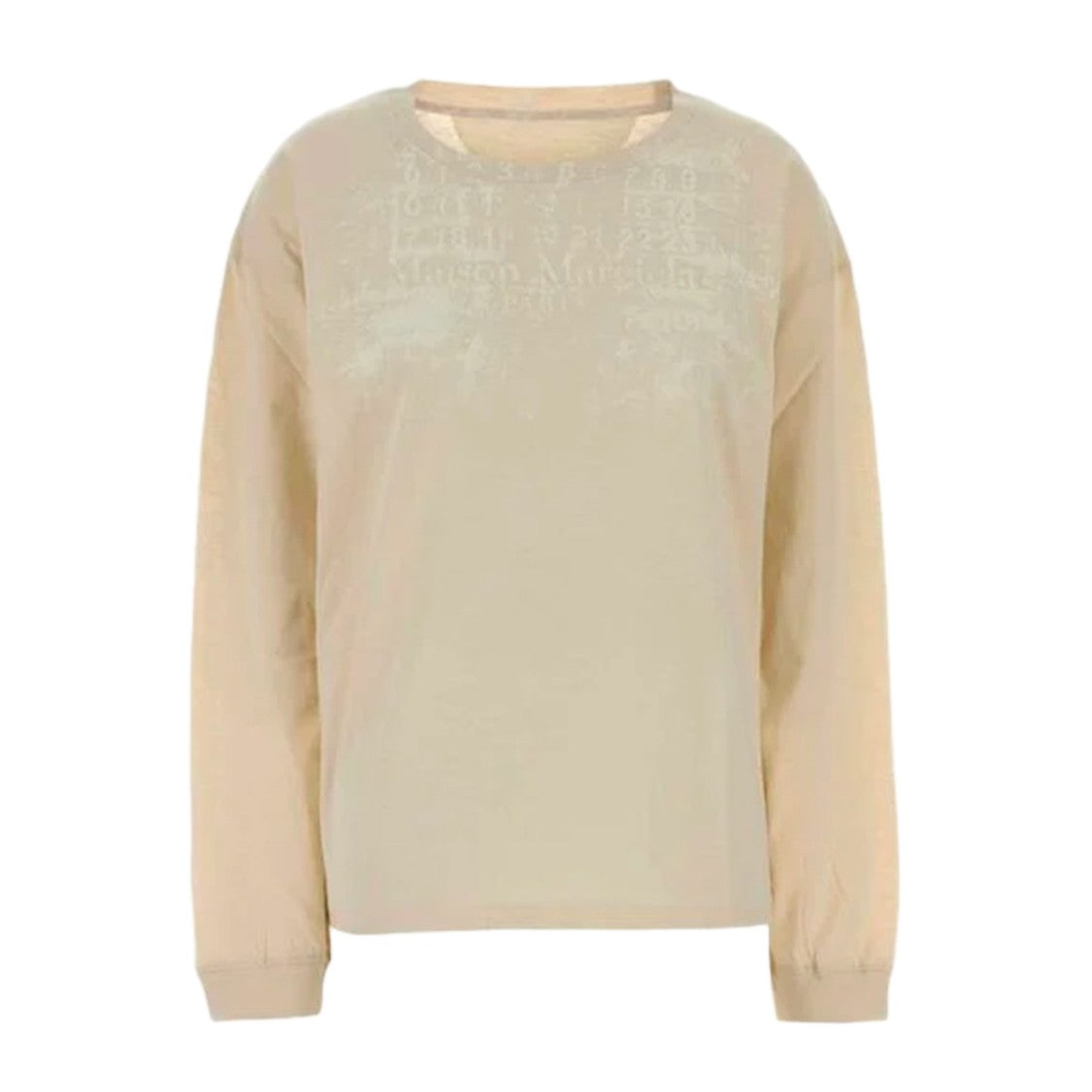 Maison Margiela Relaxed Fit Tonal Long-Sleeve T-Shirt