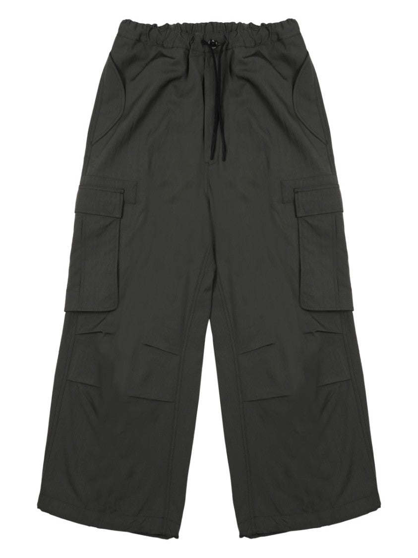 Nine In The Morning Lucien Wide Leg Drawstring Cargo Trousers