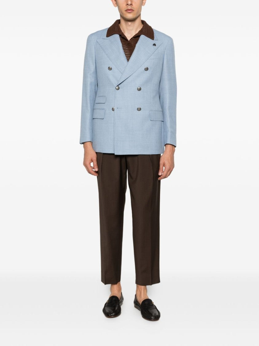 Gabriele Pasini Tailored Double-Breasted Metallic Blazer