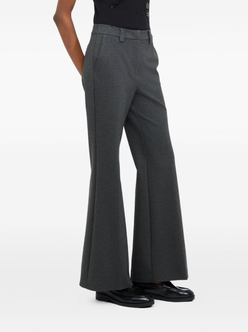 Liu Jo High-Waisted Wide-Leg Trousers With Concealed Closure