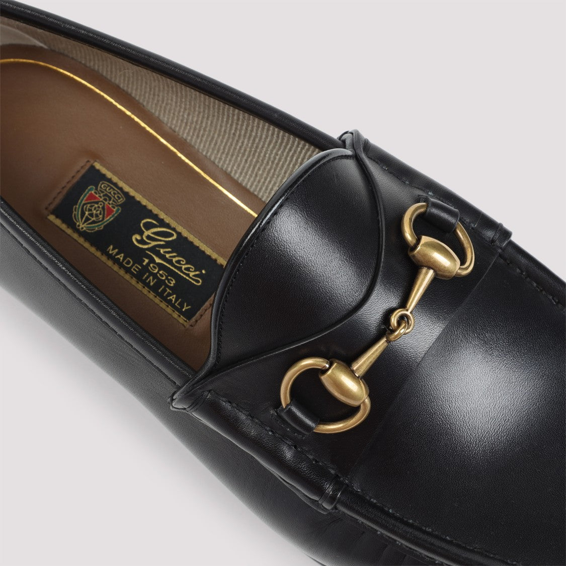 Gucci Black Leather Horsebit 1953 Loafers