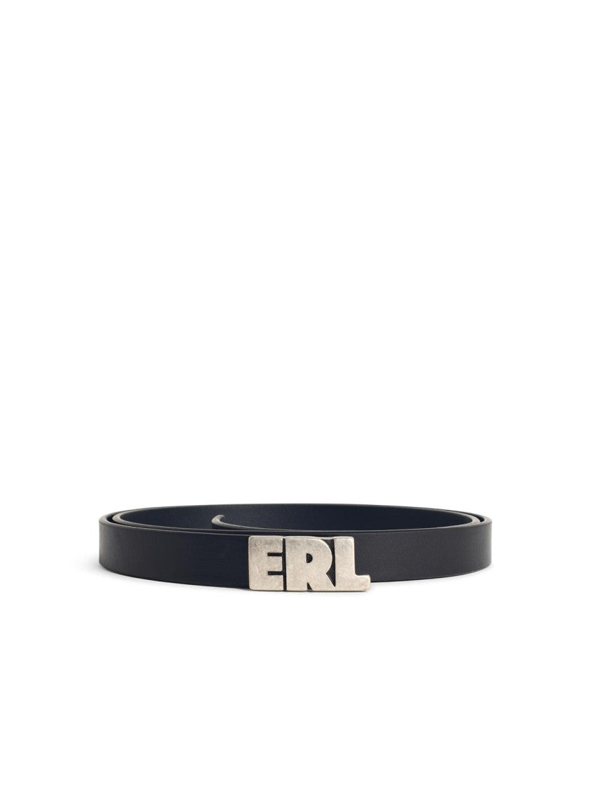 Erl Black Leather Belt