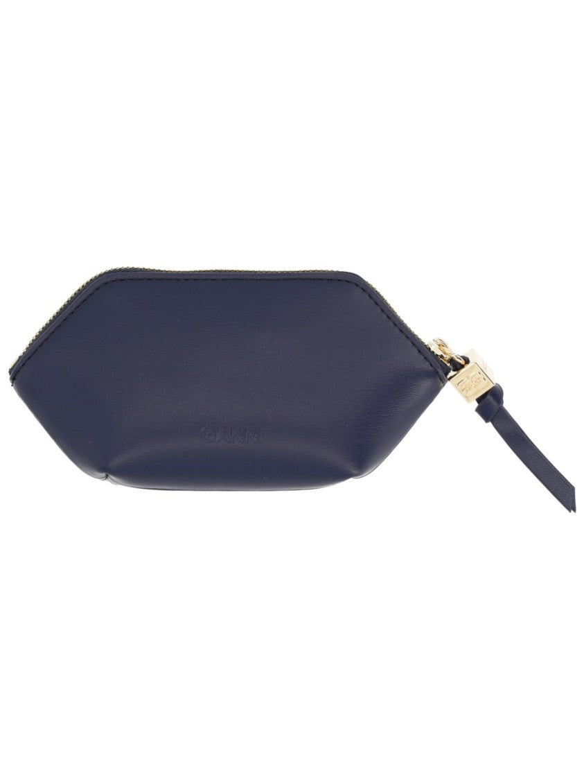 Ganni Neutrals Bou Teddy Bear Coin Purse