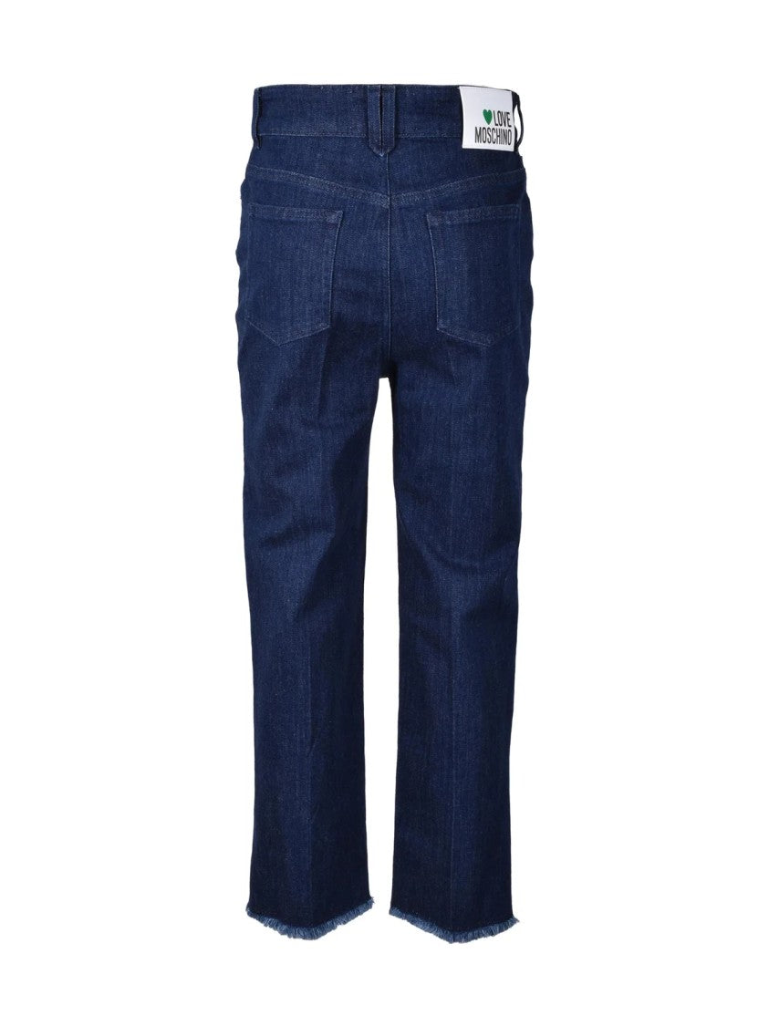 Love Moschino Blue Cotton Jeans