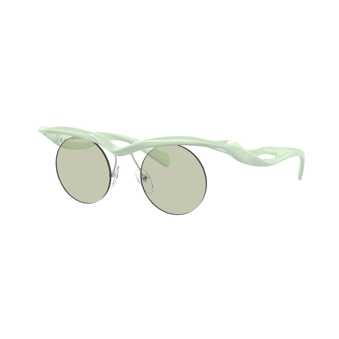 Prada 0Pr A18s Round Lens Sunglasses