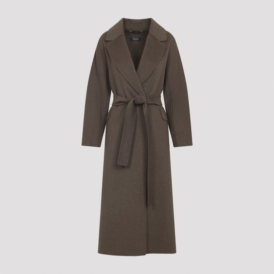 Max Mara Enzo Brown Virgin Wool Coat