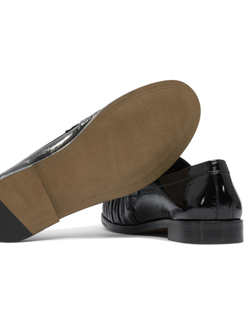 Alohas Marietta Onix Black Leather Loafers
