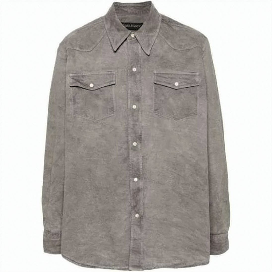 Our Legacy Long-Sleeve Casual Shirt With Textured Finish