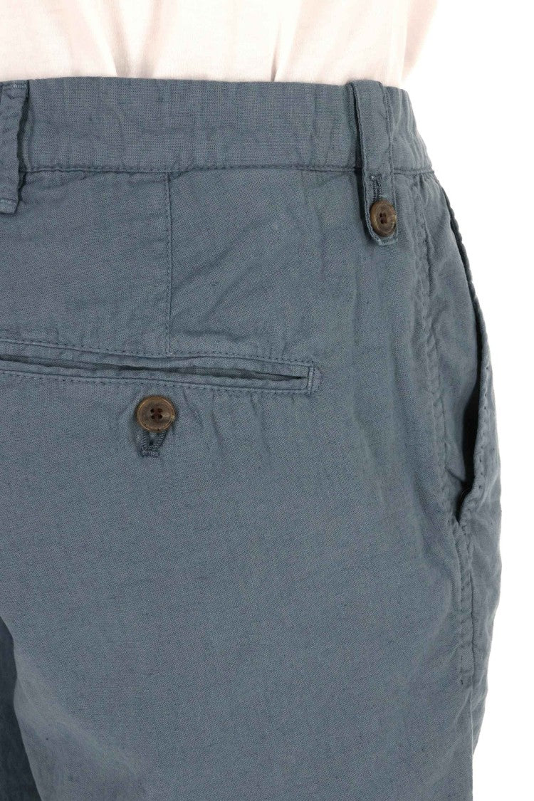 Myths Zeus Linen-Cotton Bermuda