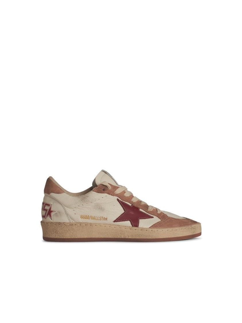Golden Goose 'Ball Star' White Leather Sneakers