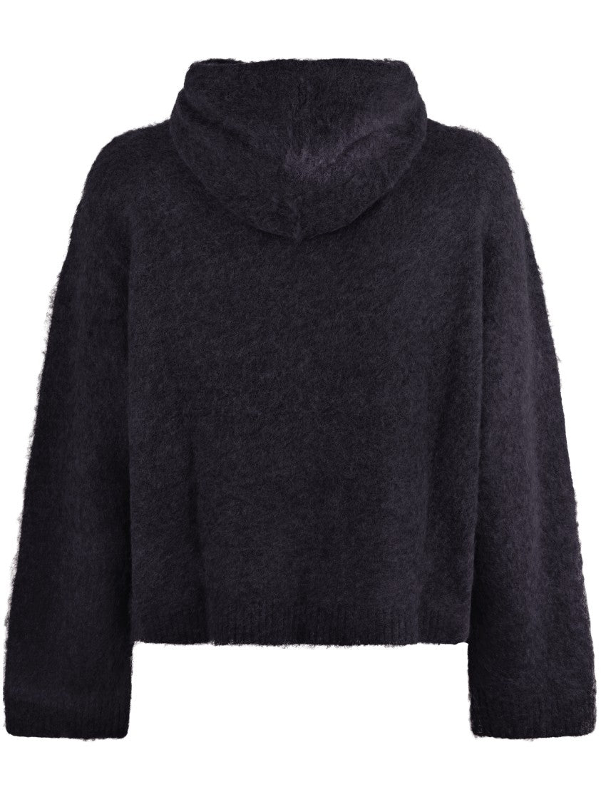 Represent Classic Black Sweater In Soft Cotton