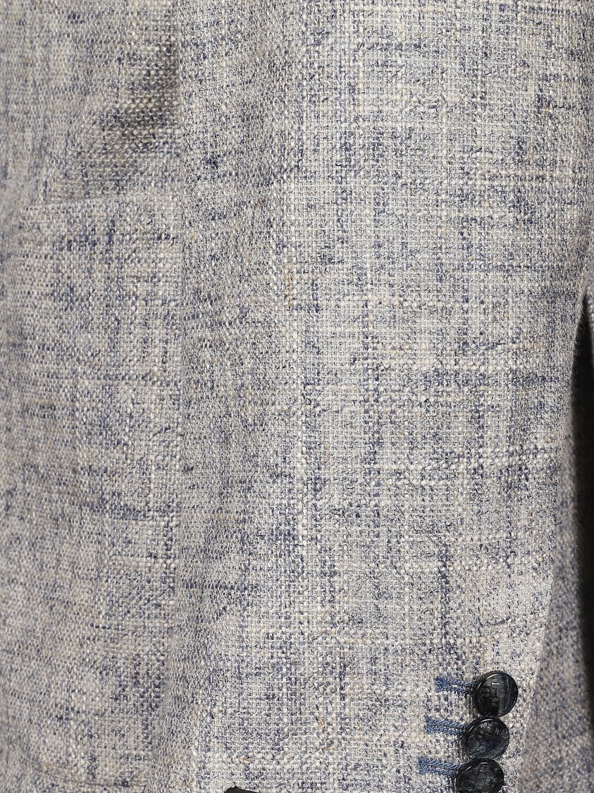 Tagliatore Tailored Textured Notch Lapel Jacket