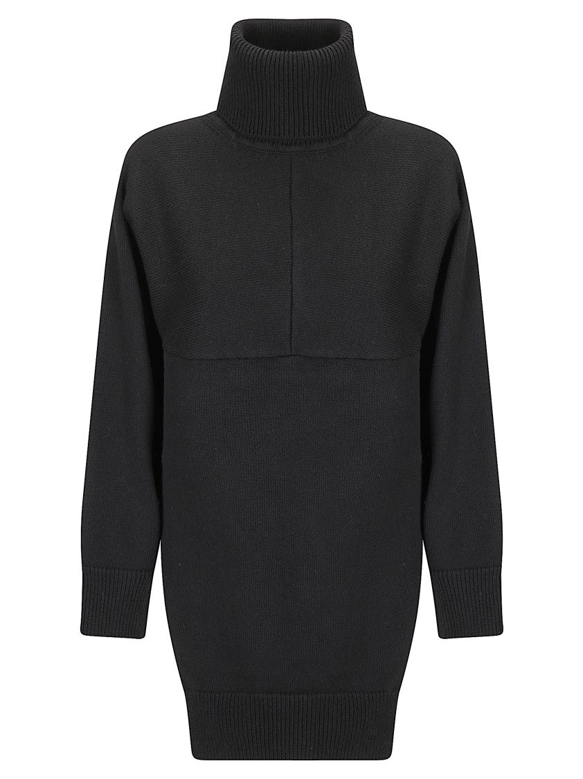 Stefano Mortari Asymmetric Hem Wool Turtleneck Sweater