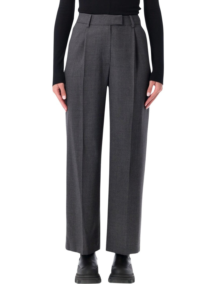 Low Classic Belted Point Pleated Trousers