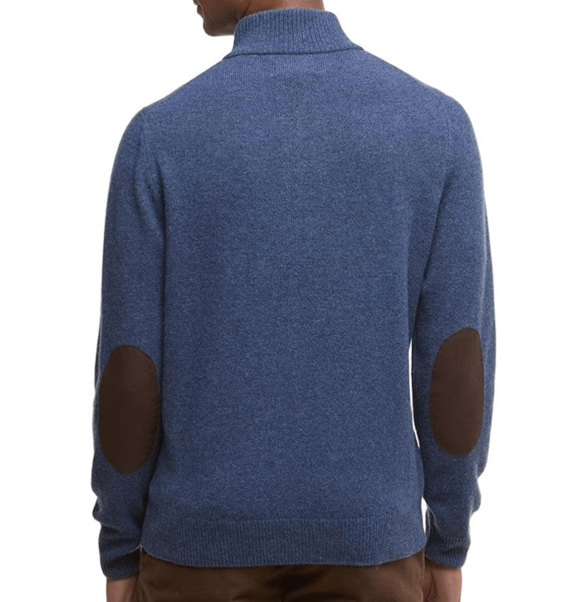 Barbour Ribbed Funnel Neck Wool Sweater