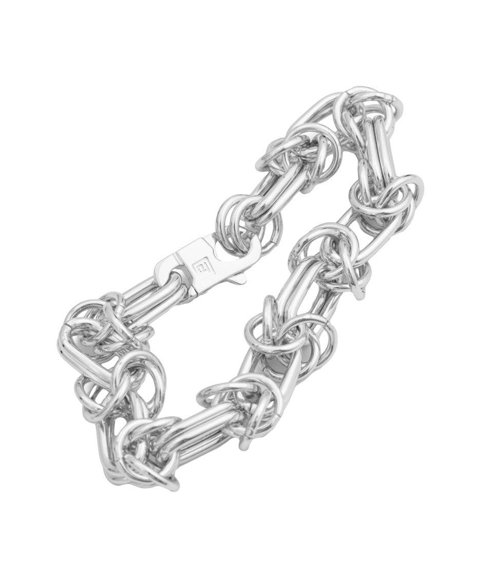 Federica Tosi Cecile Chain Bracelet With Interwoven Design And Polished Finish