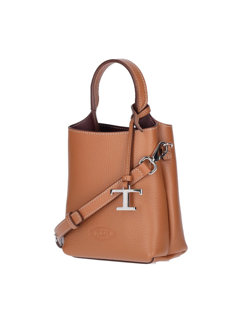 Tod's Structured Textured Leather Handbag