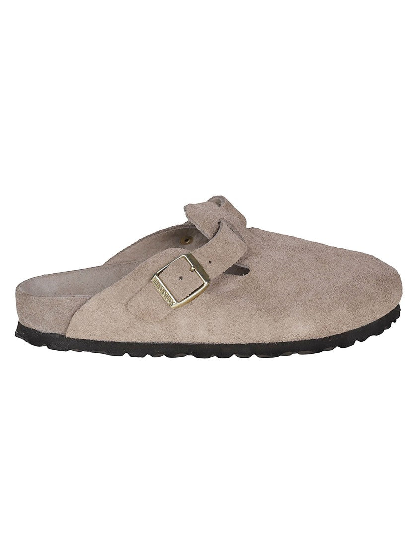Birkenstock Boston Exq Suede Slip On Sandals