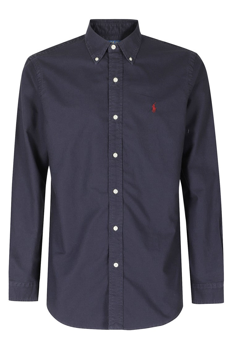 Polo Ralph Lauren Navy Oxford Cotton Button-Down Casual Shirt