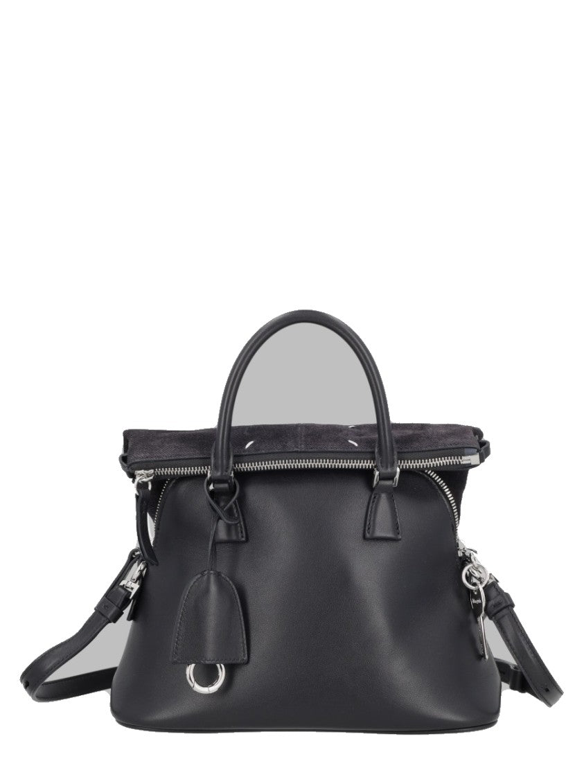 Maison Margiela Black Mini Bovine Leather Tote Bag