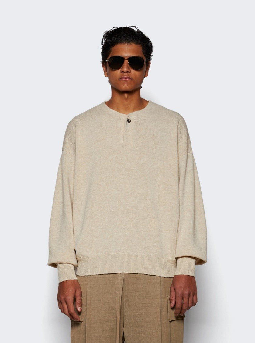 Fear Of God Fine Knit Henley Heather