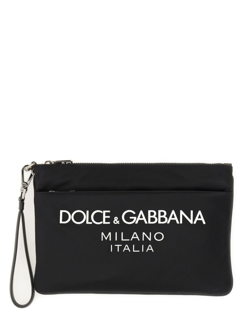 Dolce & Gabbana Pouch With Rubberized Logo