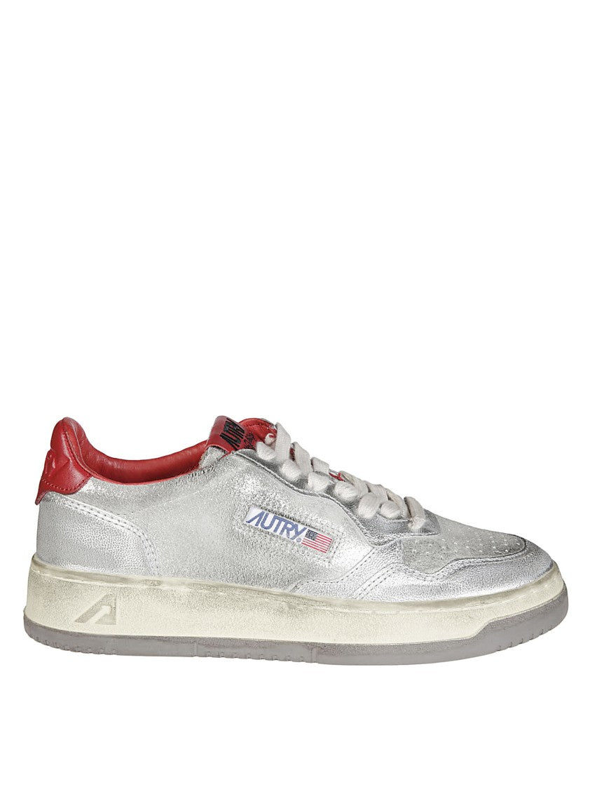 Autry Sup Vint Low Lam Suede Sneakers
