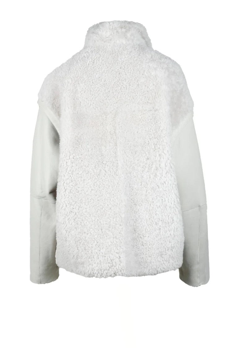 Iro Leather Jacket - Light Grey