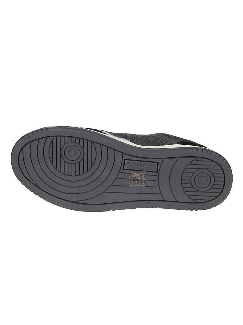 Autry Dark Grey Medalist Low Polyester Sneakers