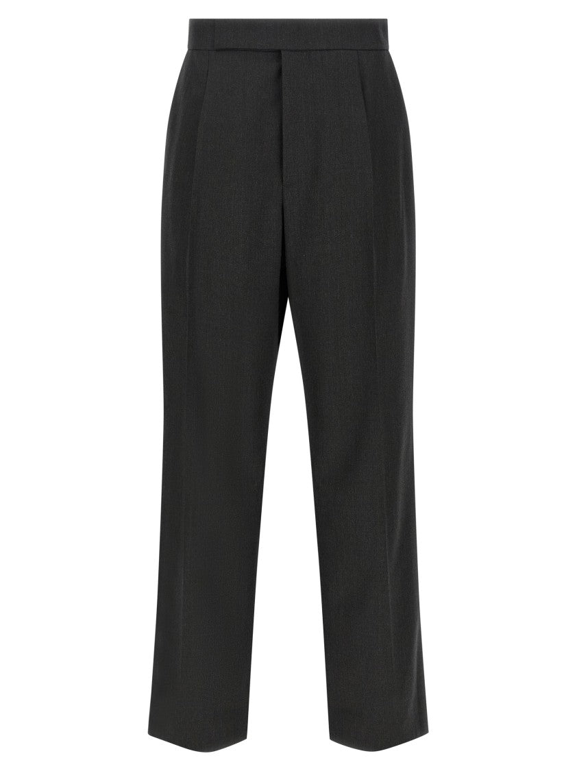 Fear Of God Herringbone Patterned Wool Pants With Relaxed Fit