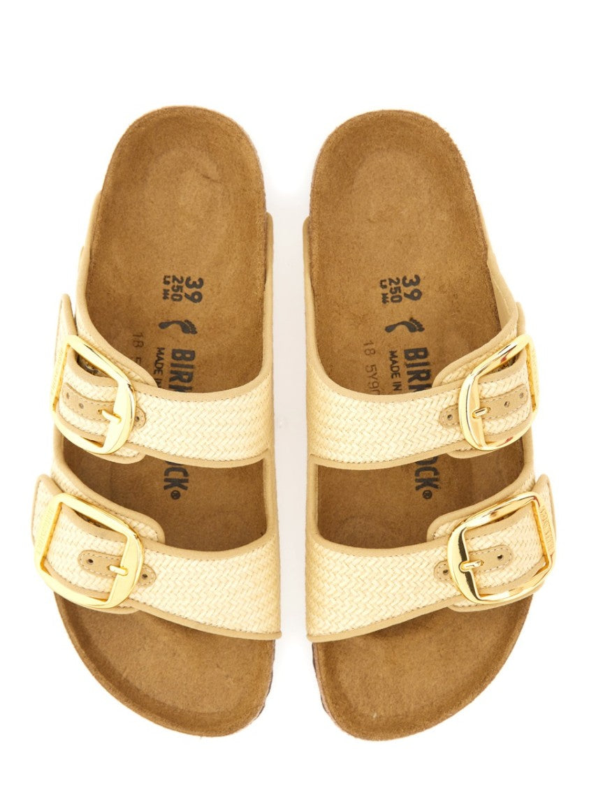 Birkenstock "Arizona Big Buckle" Raffia  Sandal