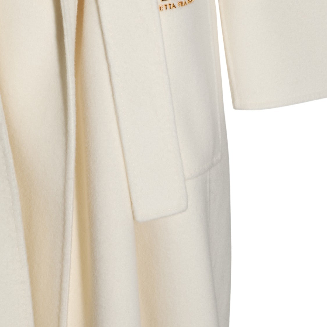 Elisabetta Franchi Long Self-Tie Belt Tailored Coat