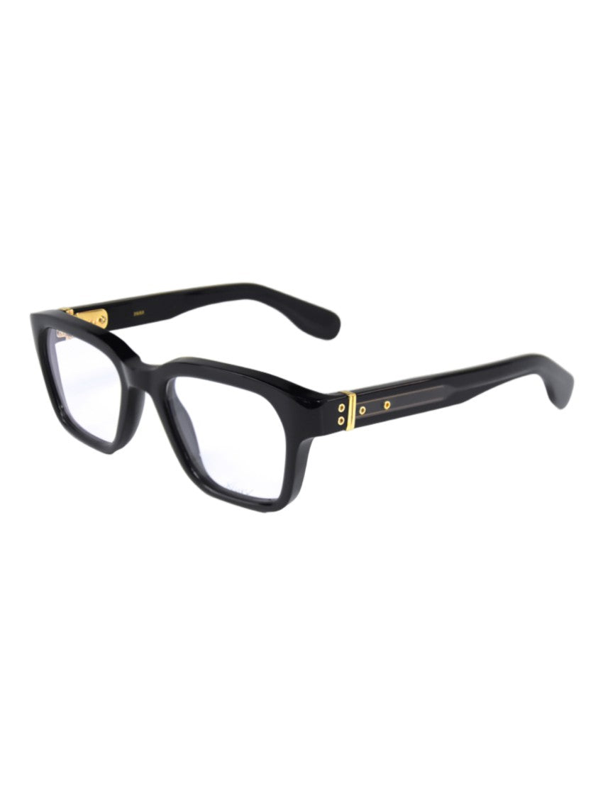 Kiurv Black Acetate Celluloid 135 Mm Optical Frames