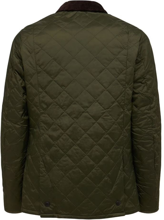 Barbour Heritage Liddesdale Quilted Jacket With Corduroy Collar