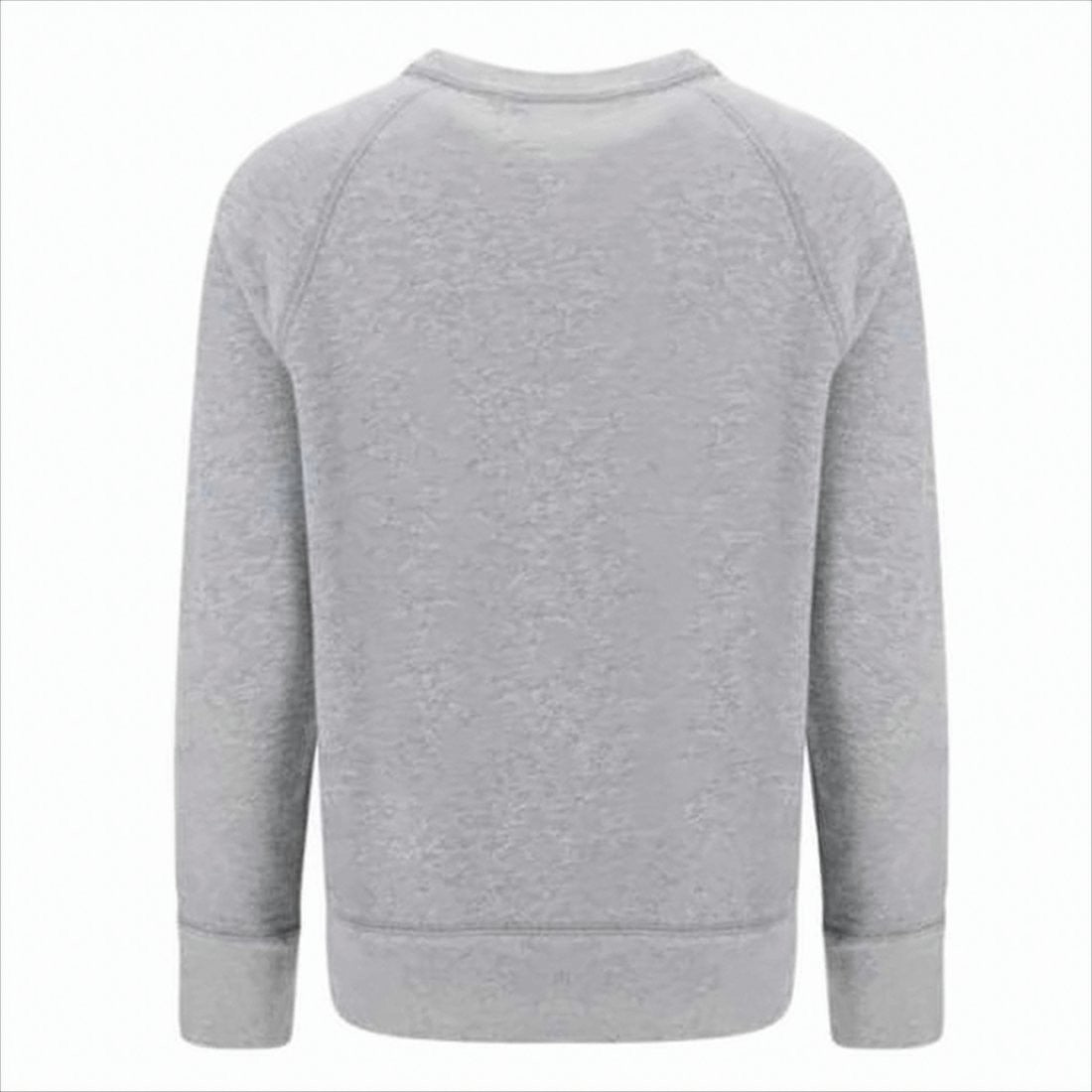 Isabel Marant Heathered Grey Long-Sleeve Sweatshirt With Ribbed Cuffs