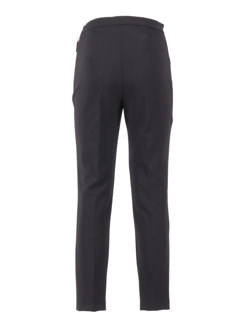 Elisabetta Franchi Tailored High-Waist Pants With Decorative Buttons