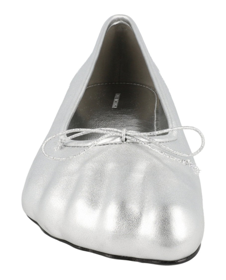 Balenciaga Anatomical Five-Toe Ridge Ballerina Flats With Top-Knot Bow